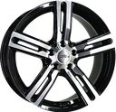 INTER ACTION KARGIN GLOSS BLACK POLISHED 7.5x18 5/114.3 ET45 CB66.1