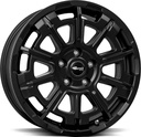BROCK B45 SATIN BLACK MATT 7x17 5/130 ET62 CB89.1